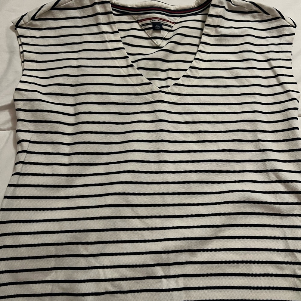 Striped V-Neck Top